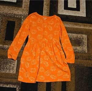 Cat & Jack Vibrant Orange Pumpkin Dress